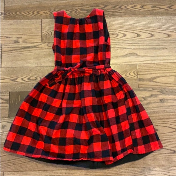 Girls buffalo plaid dress